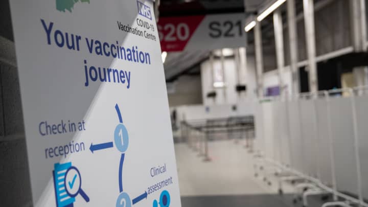First People Receive Jabs At New Mass Vaccination Centres