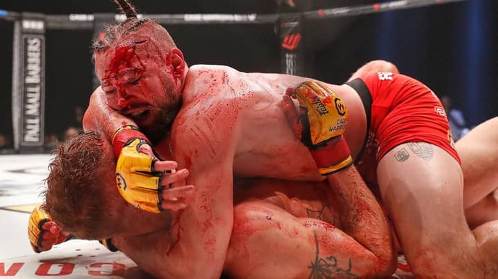 MMA Fight Called Off Due To Amount Of Blood On The Canvas