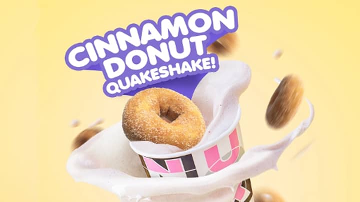 Donut King Has Launched A Cinnamon Donut-Flavour Quakeshake